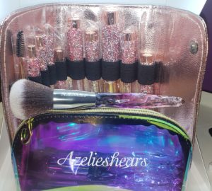 DIAMOND & Rose Gold Makeup Brush set