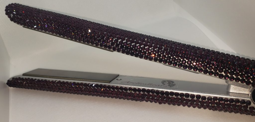 Crystal Studded Flatiron Purple