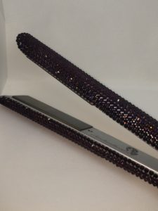 Crystal Studded Flatiron Purple