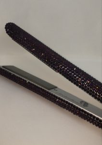 Crystal Studded Flatiron Purple